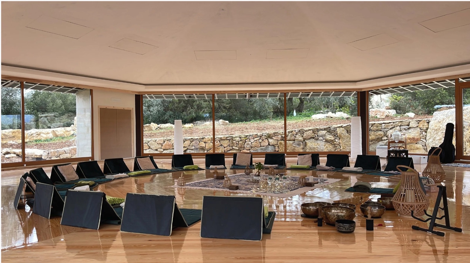 A calm space for morning meditation